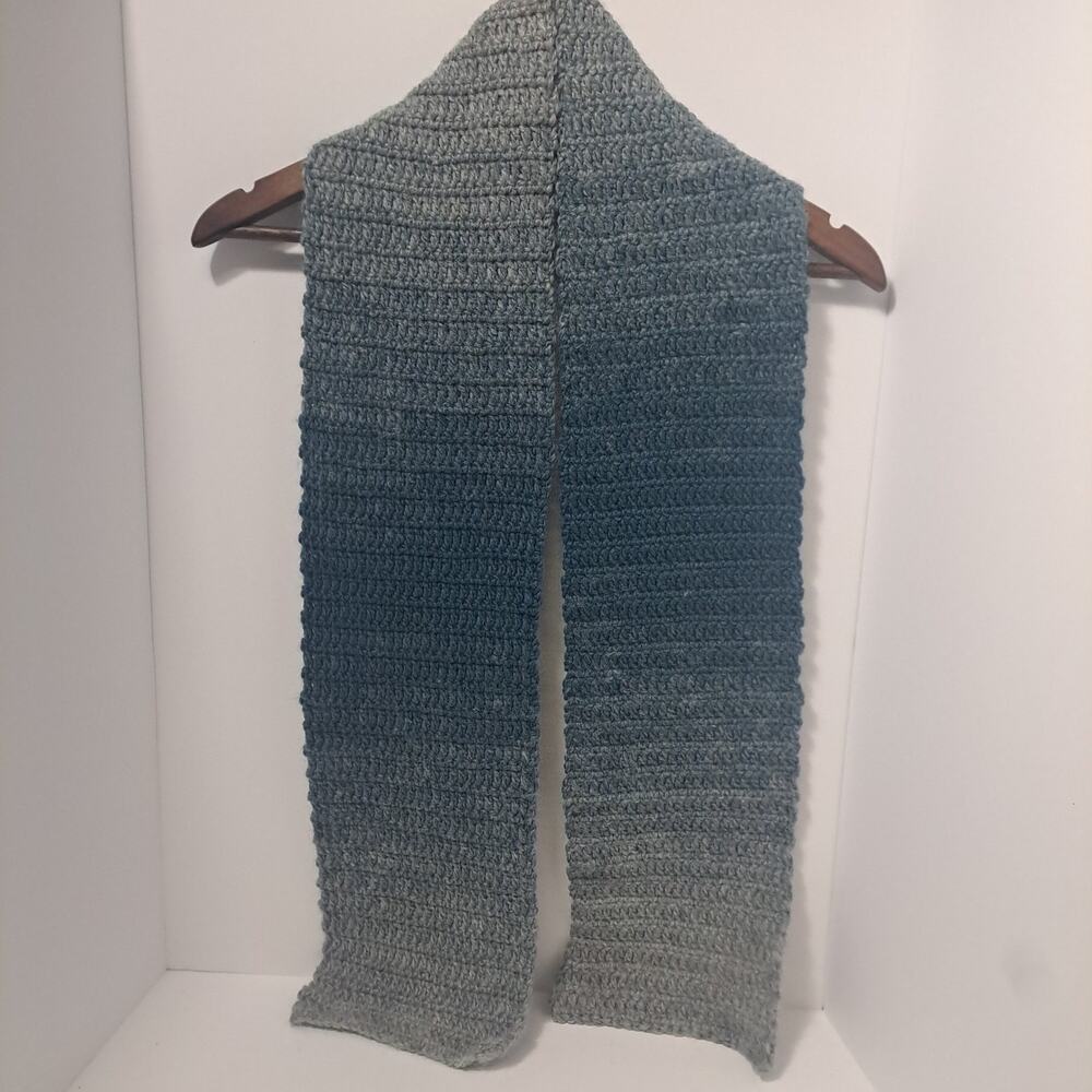 Blue and Gray Scarf